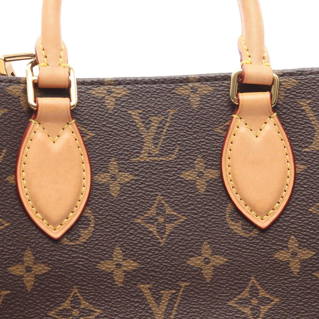 Louis Vuitton Brown Coated Canvas Leather Handbag