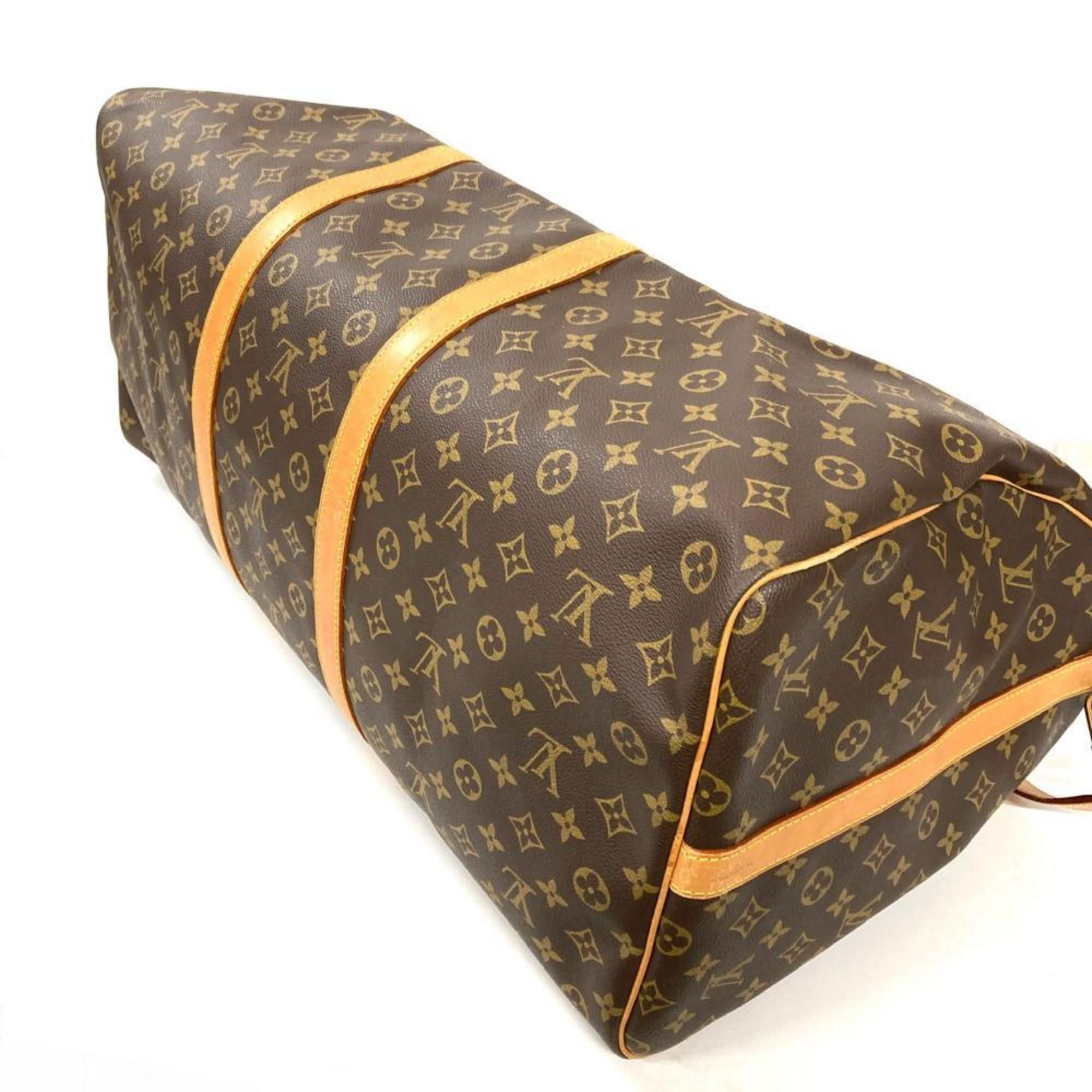 Louis Vuitton Monogram Brown Monogram Leather Boston Bag