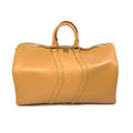 Louis Vuitton Beige Leather Boston Bag