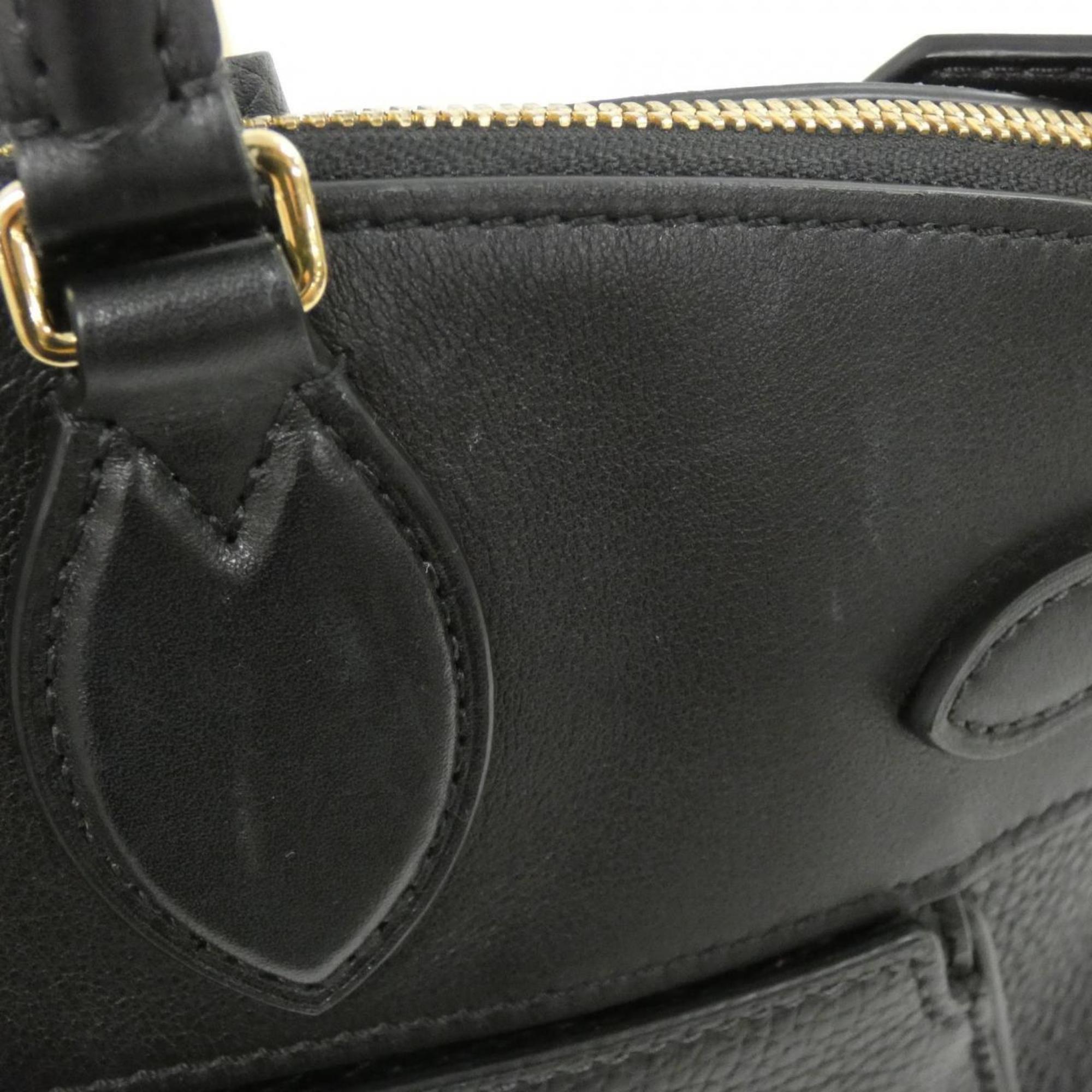Louis Vuitton Black Leather Handbag