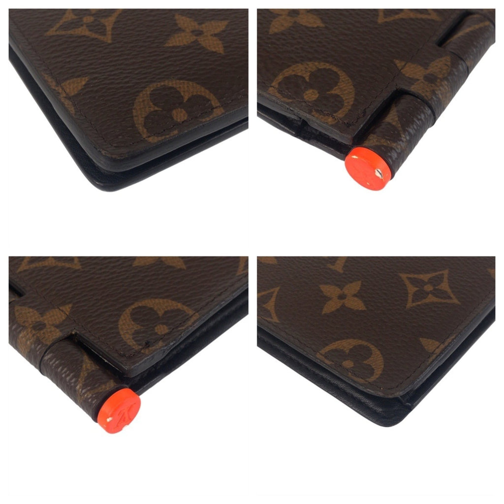 Louis Vuitton Brown Monogram Orange Pvc Leather Bill Wallet