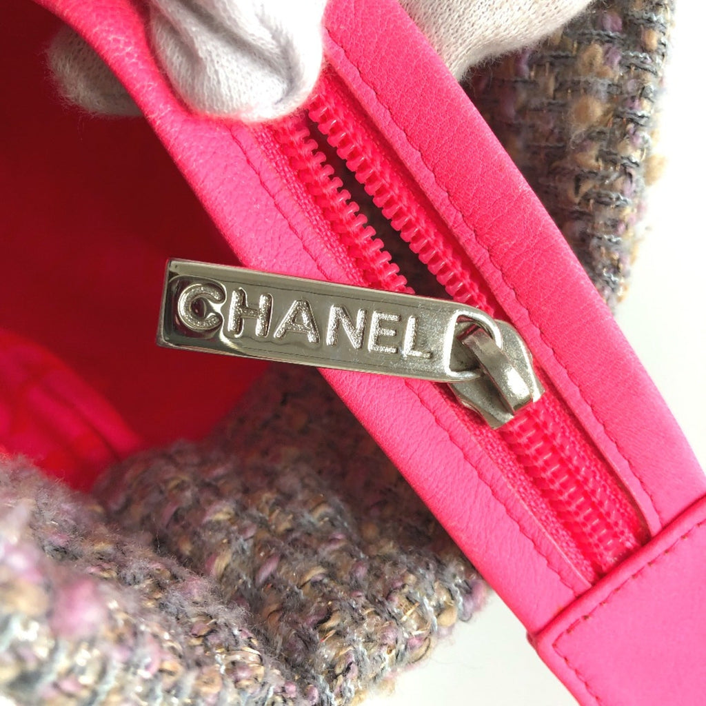 Chanel Purple Tweed Tote Bag