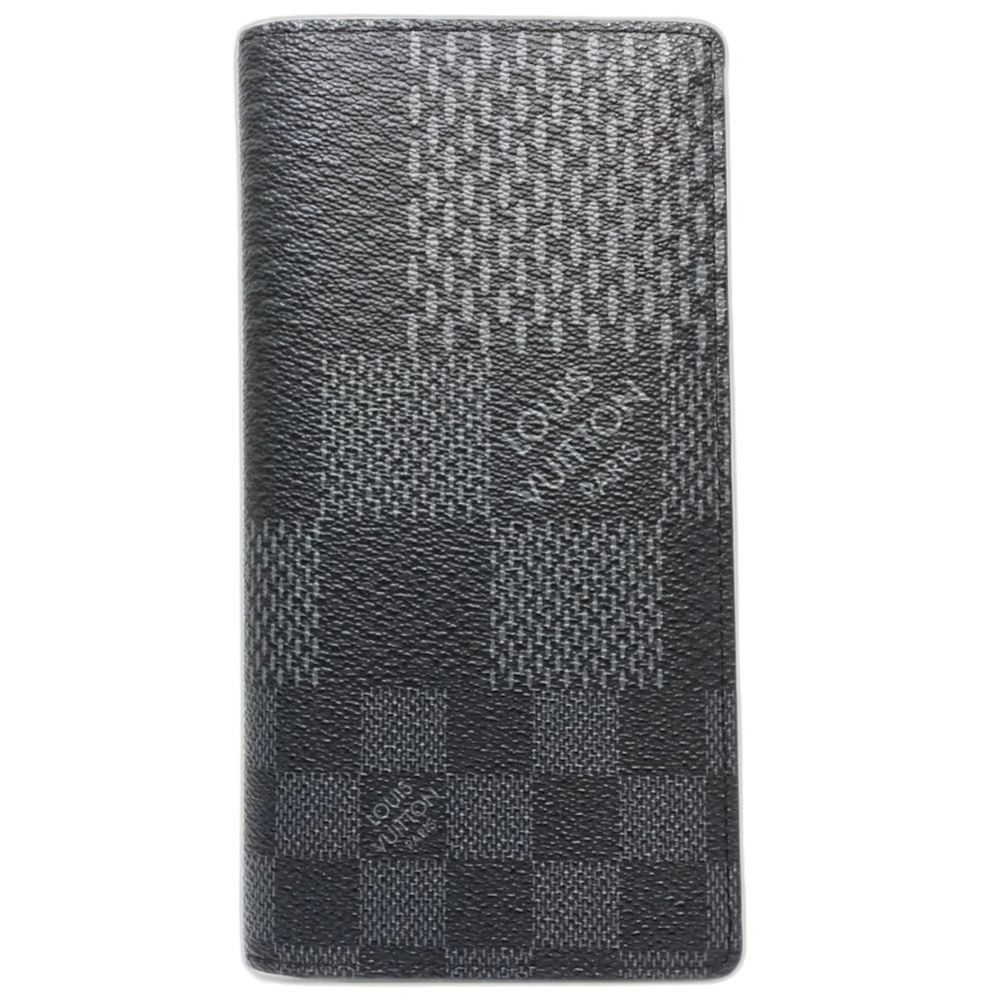 Louis Vuitton Black Canvas Long Wallet
