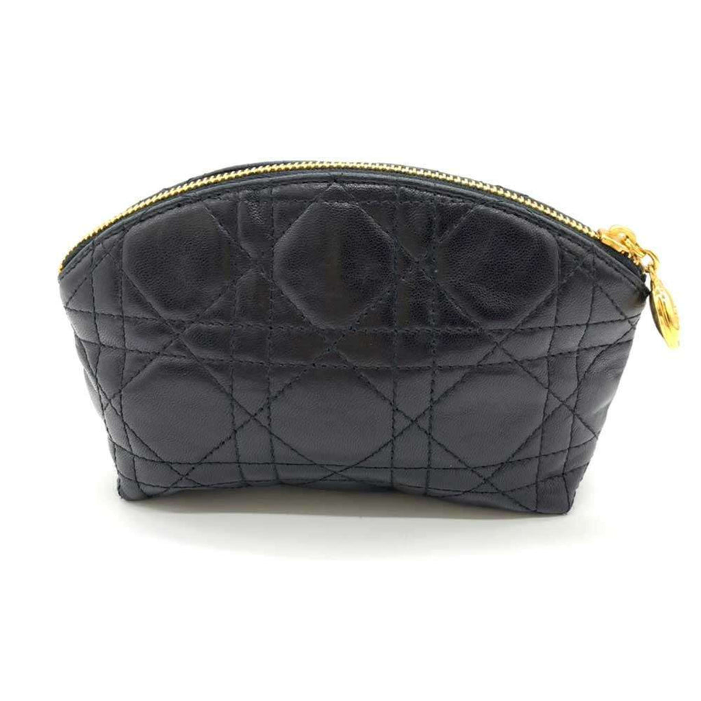 Christian Dior Black Leather Pouch (Pre-Owned)
