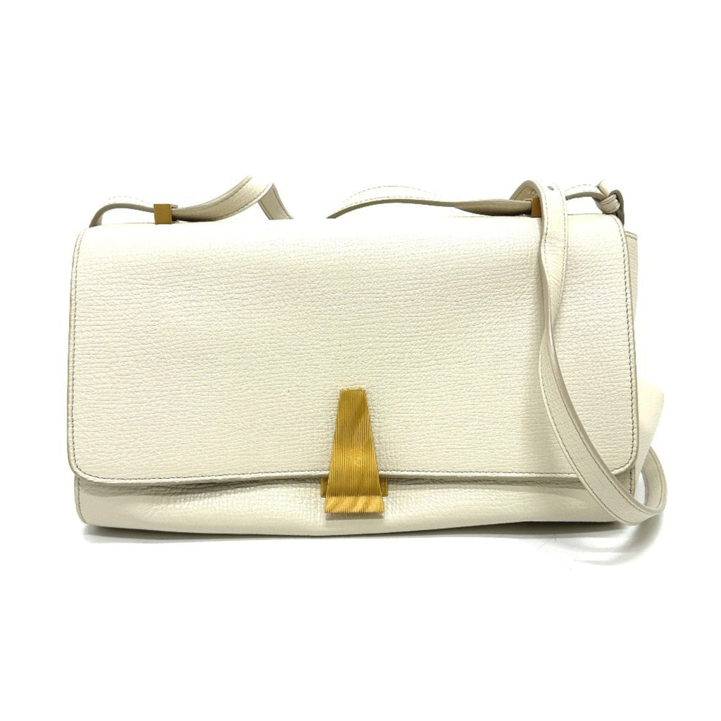 Bottega Veneta Ivory White Leather Shoulder Bag