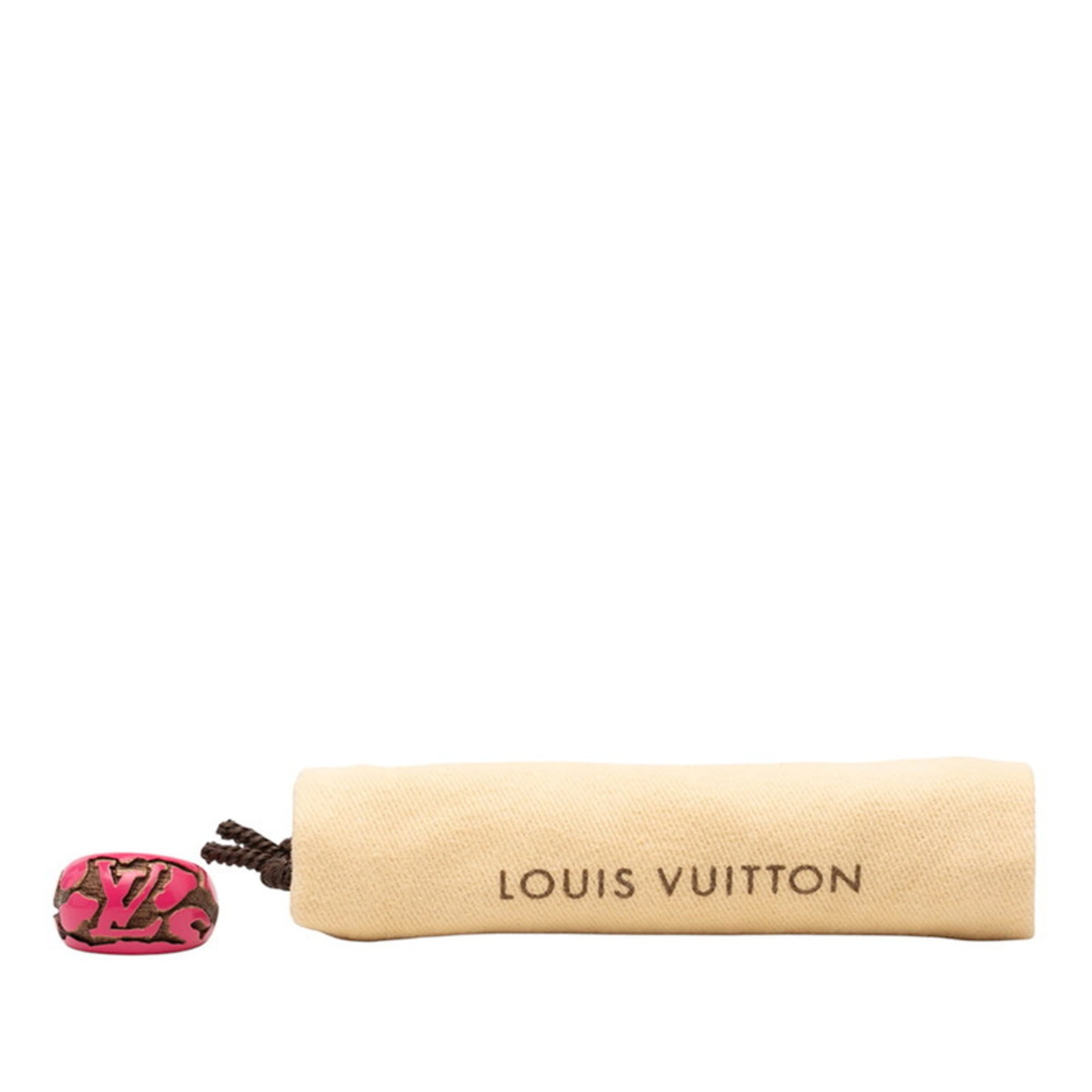 Louis Vuitton Pink Wood Band Ring