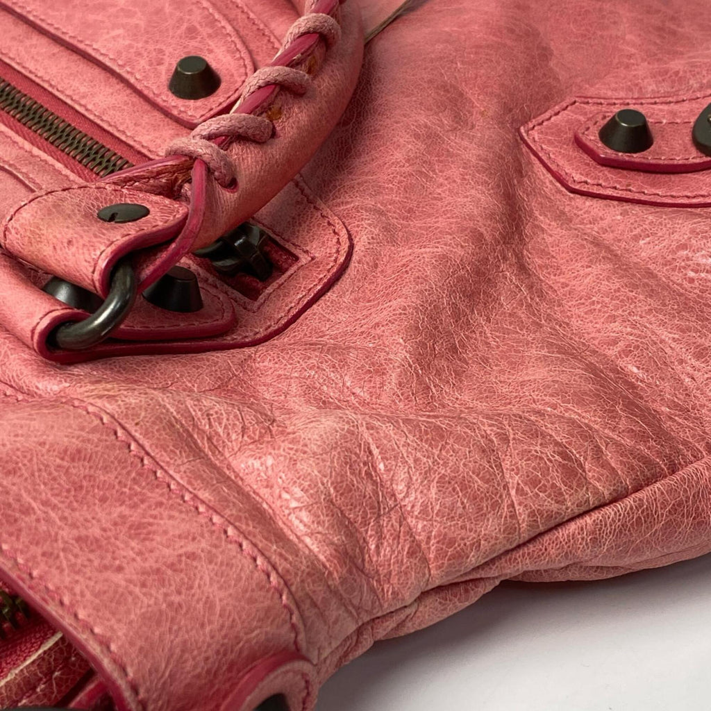 Balenciaga Pink Leather Handbag Shoulder