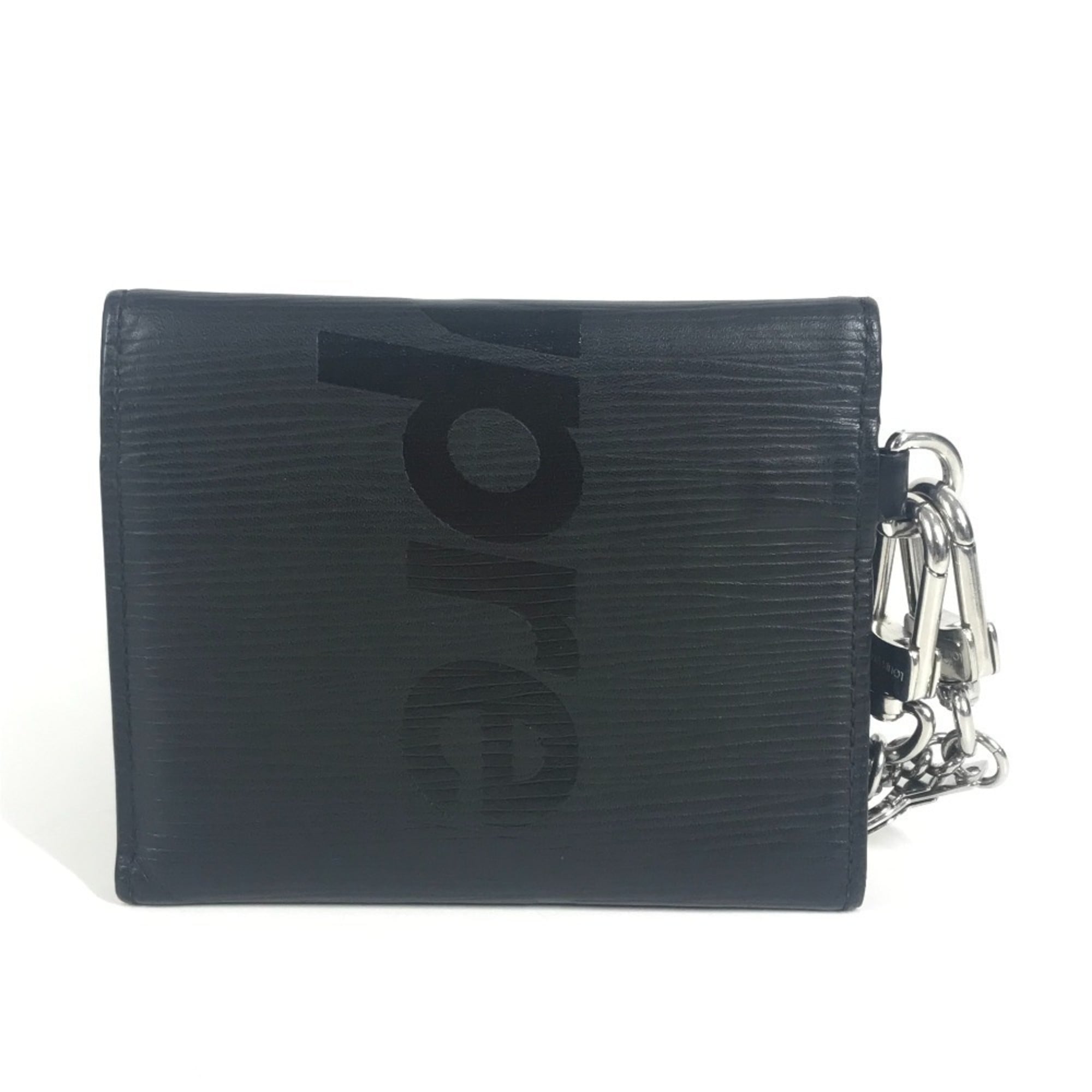 Louis Vuitton Epi Black Noir Epi Leather Chain/Shoulder Wallet
