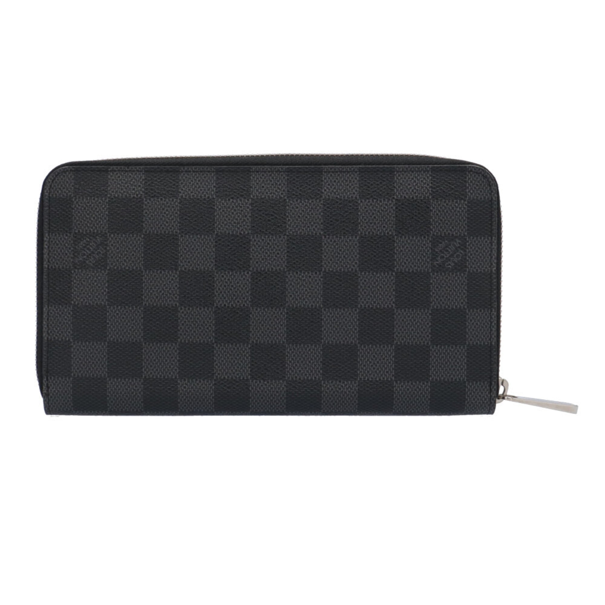 Louis Vuitton Black Gray Damier Graphite Canvas Long Wallet