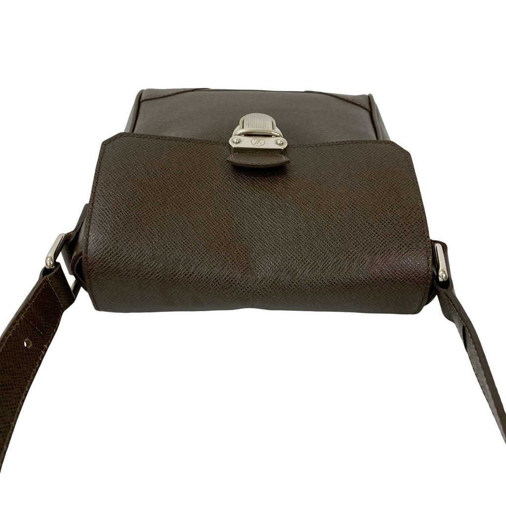 Louis Vuitton Brown Leather Pochette Shoulder Bag