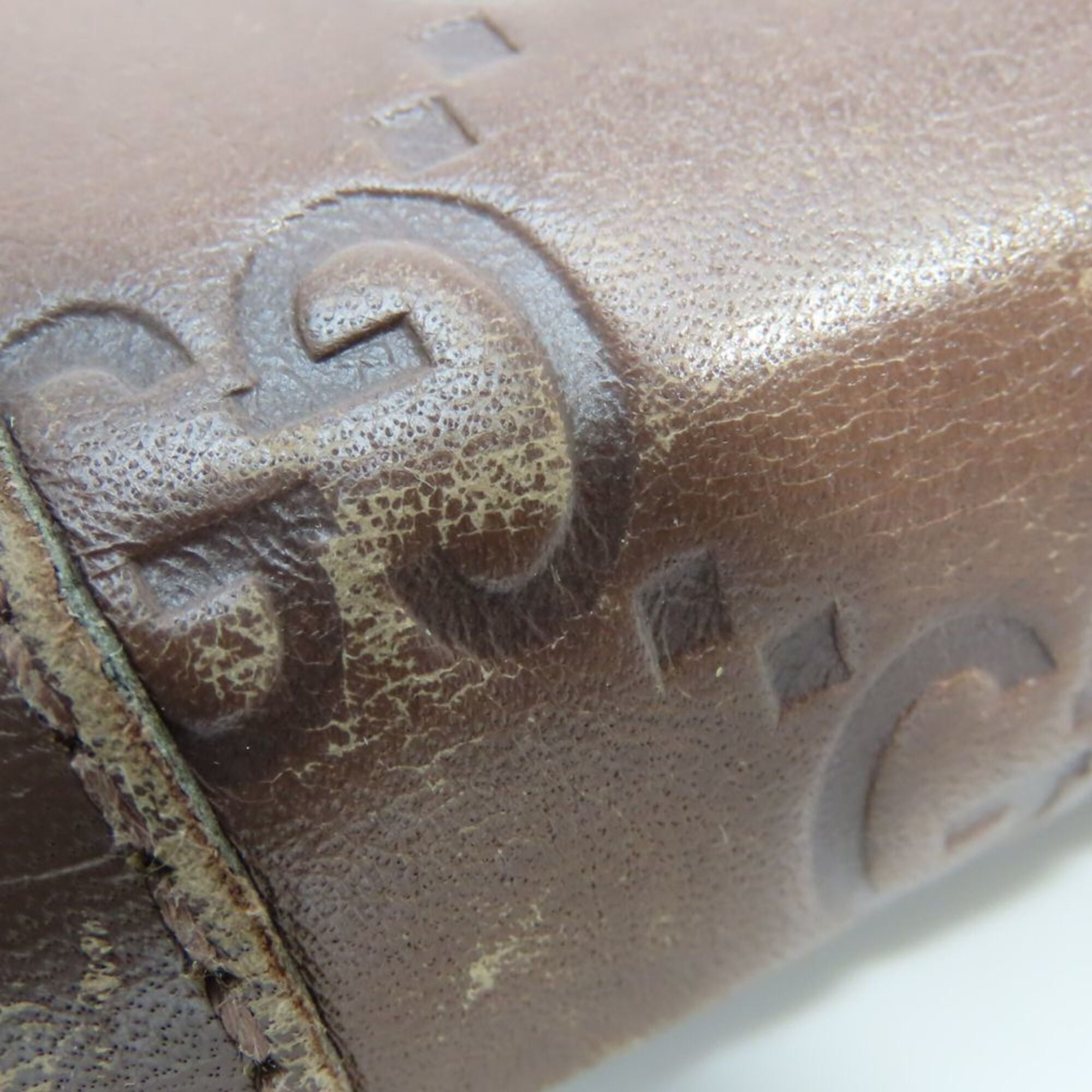 Gucci Brown Leather Long Wallet (Bi-Fold) (Pre-Owned)