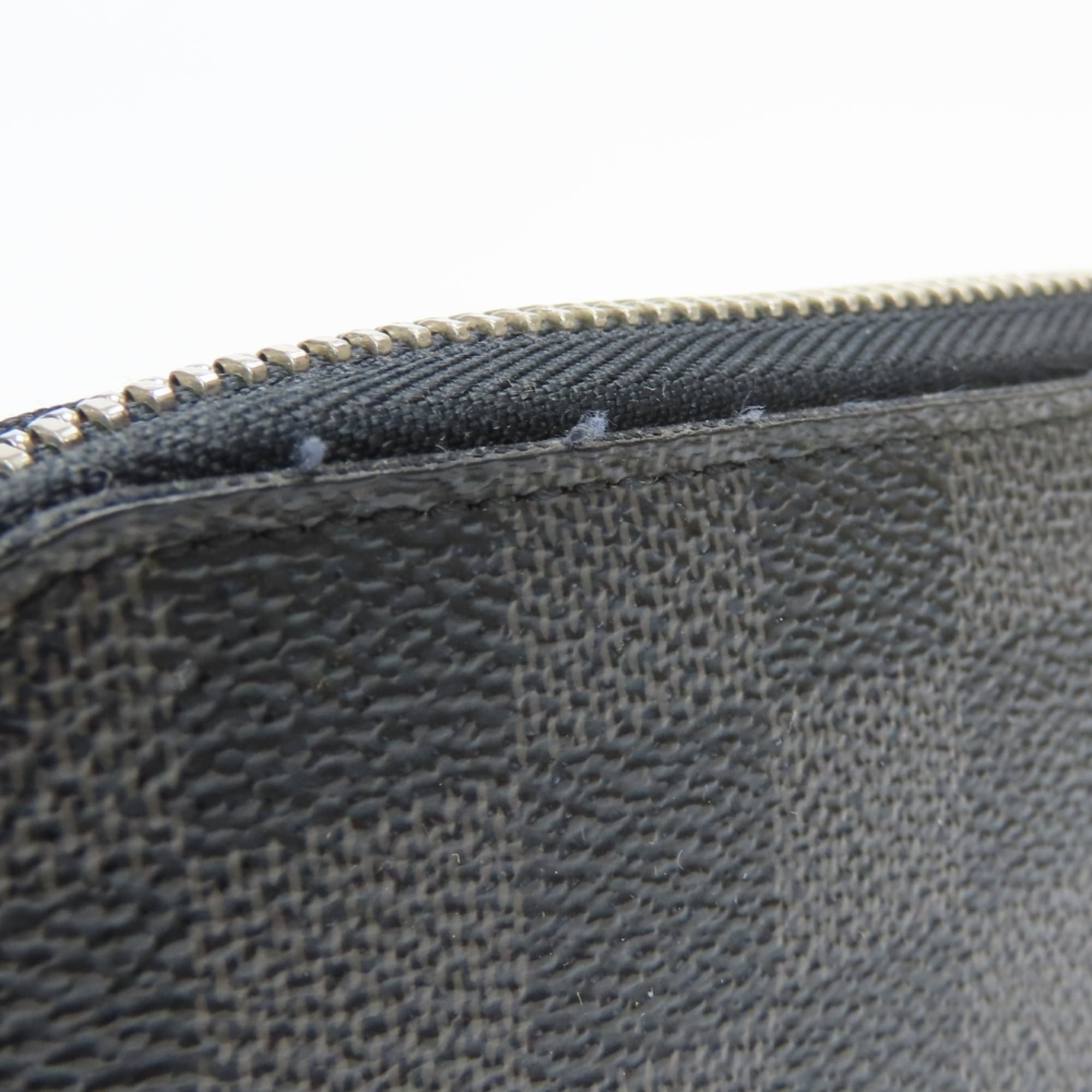 Louis Vuitton Black Gray Damier Graphite Leather Long Wallet