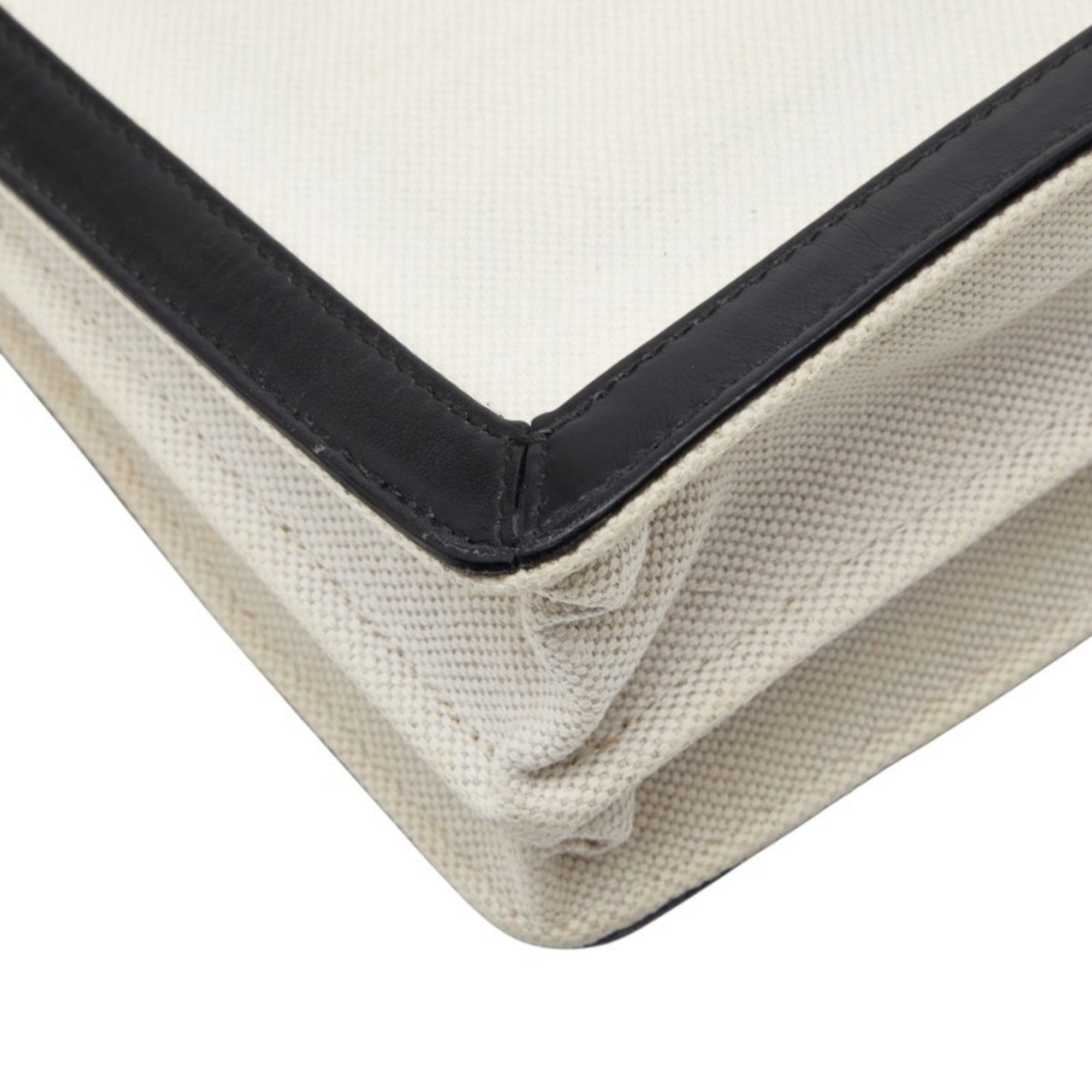 Balenciaga Black White Canvas Leather Shoulder