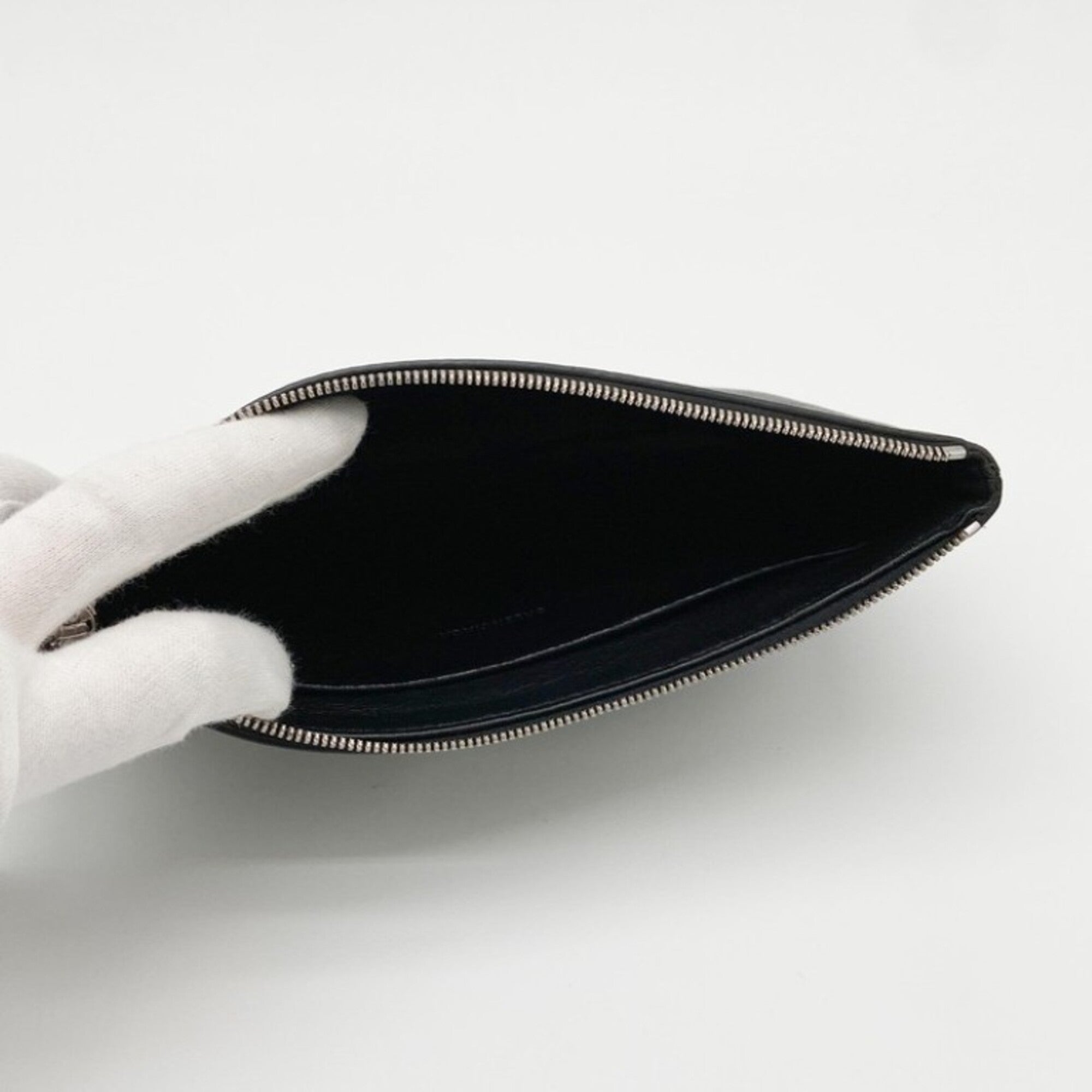 Balenciaga Black Leather Pouch