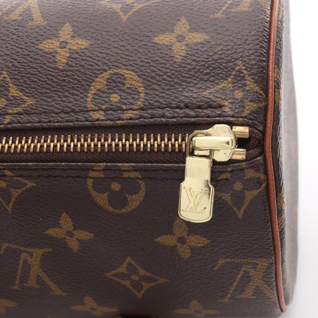 Louis Vuitton Brown Coated Canvas Leather Handbag