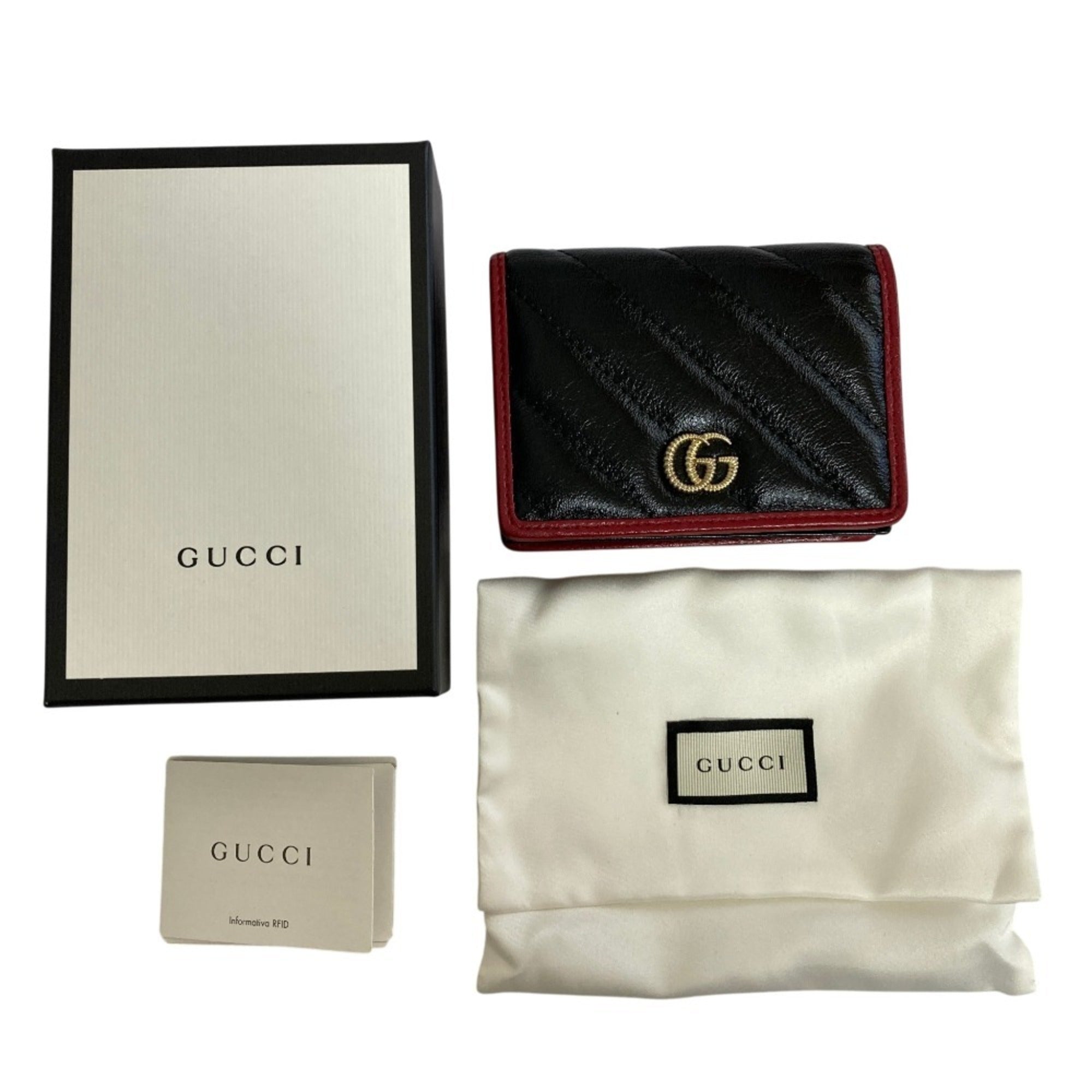 Gucci Black Leather Wallet (Bi-Fold) (Pre-Owned)