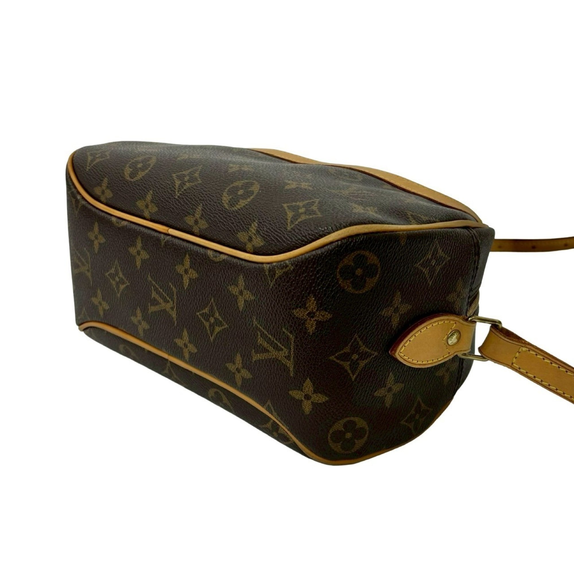 Louis Vuitton Brown Leather Pvc Pochette Shoulder Bag