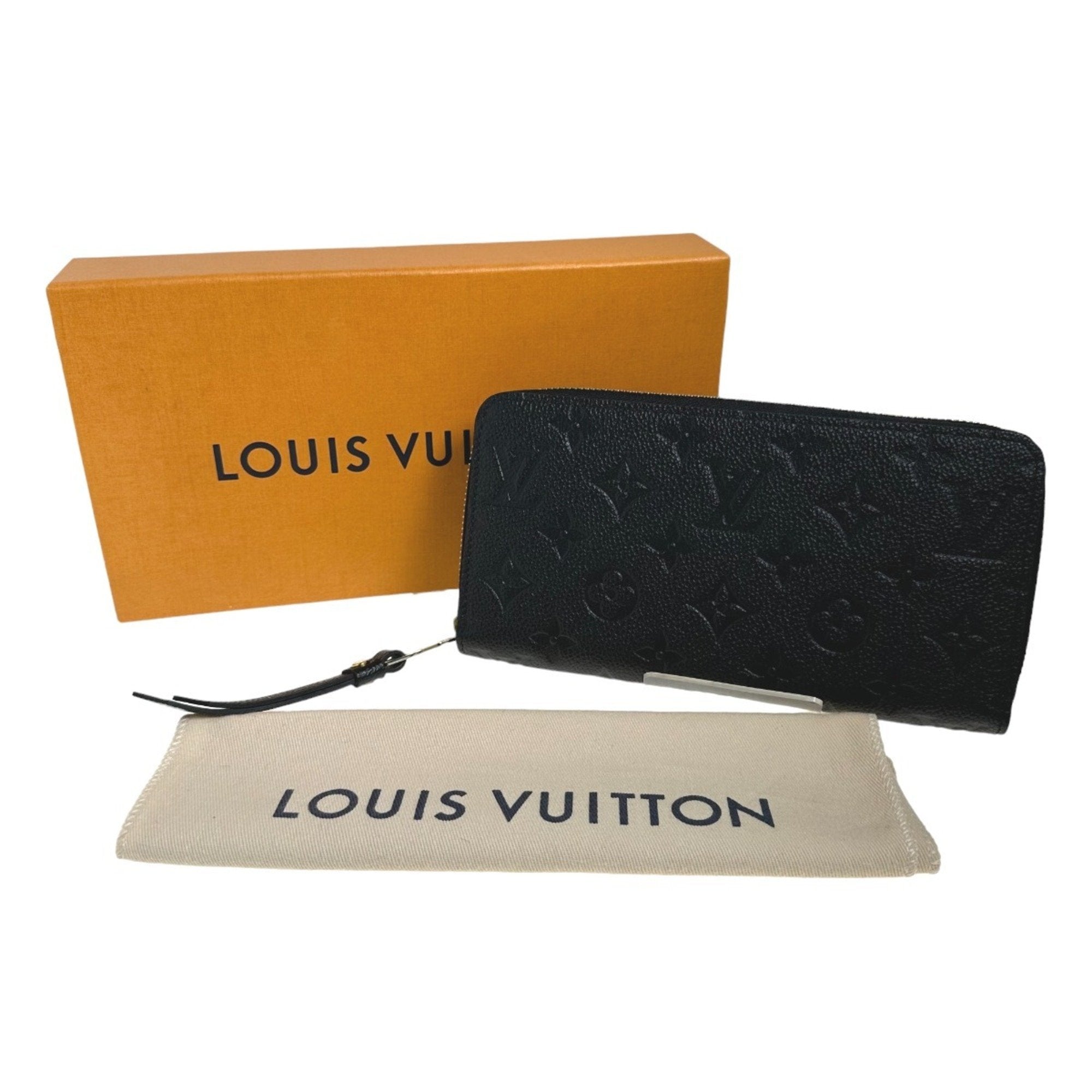 Louis Vuitton Black Monogram Empreinte Long Wallet