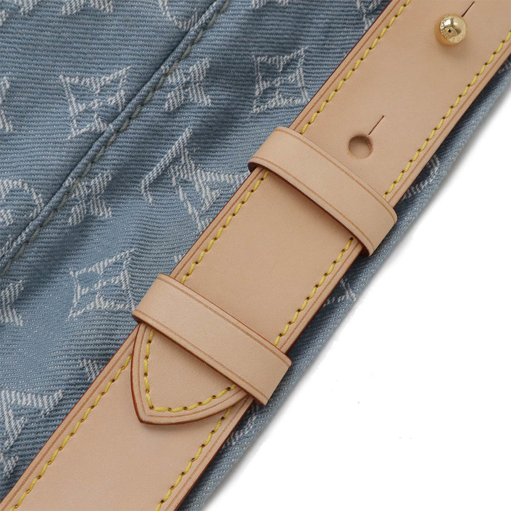 Louis Vuitton Blue Yellow Monogram Denim Shoulder Bag