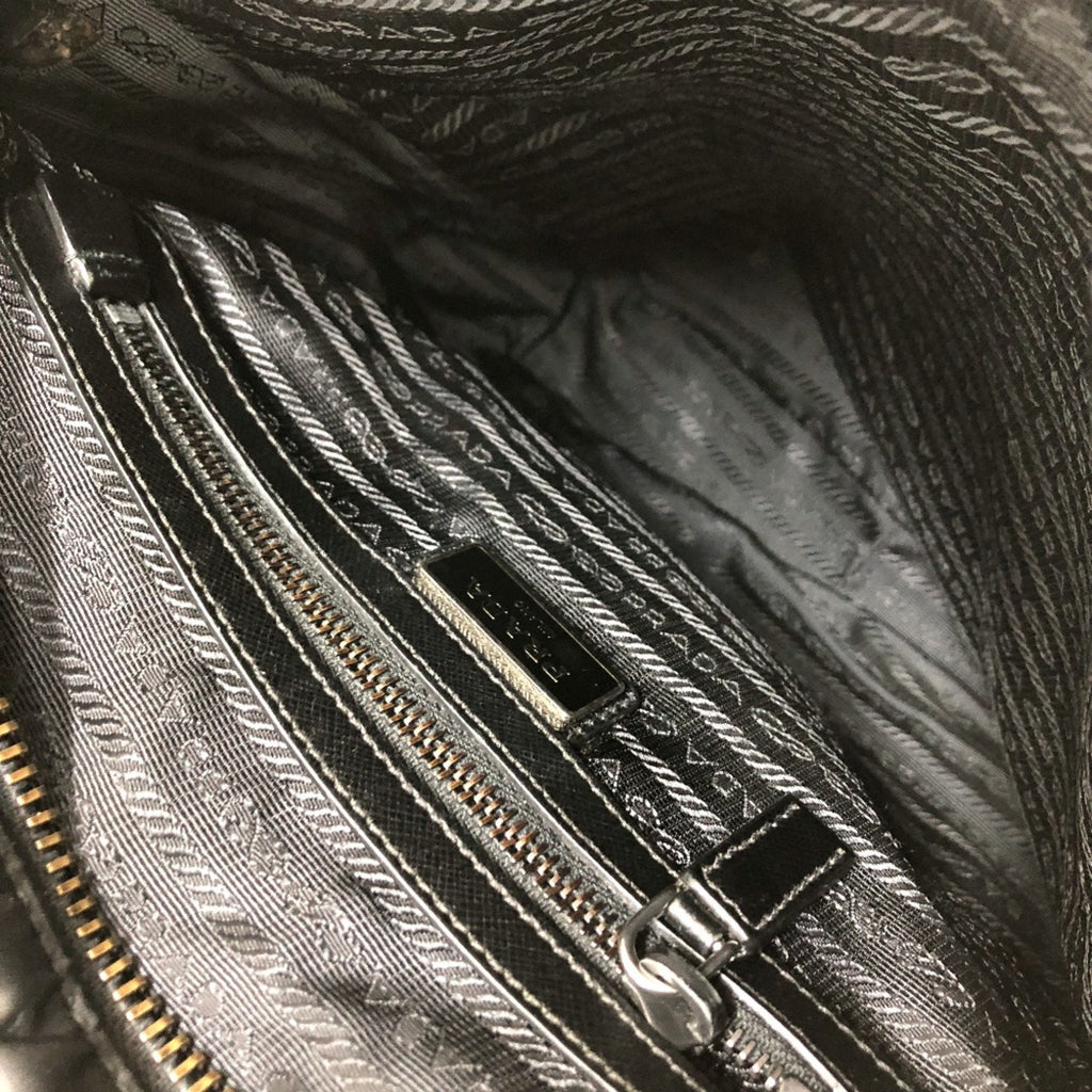Prada Black Cloth Shoulder Bag