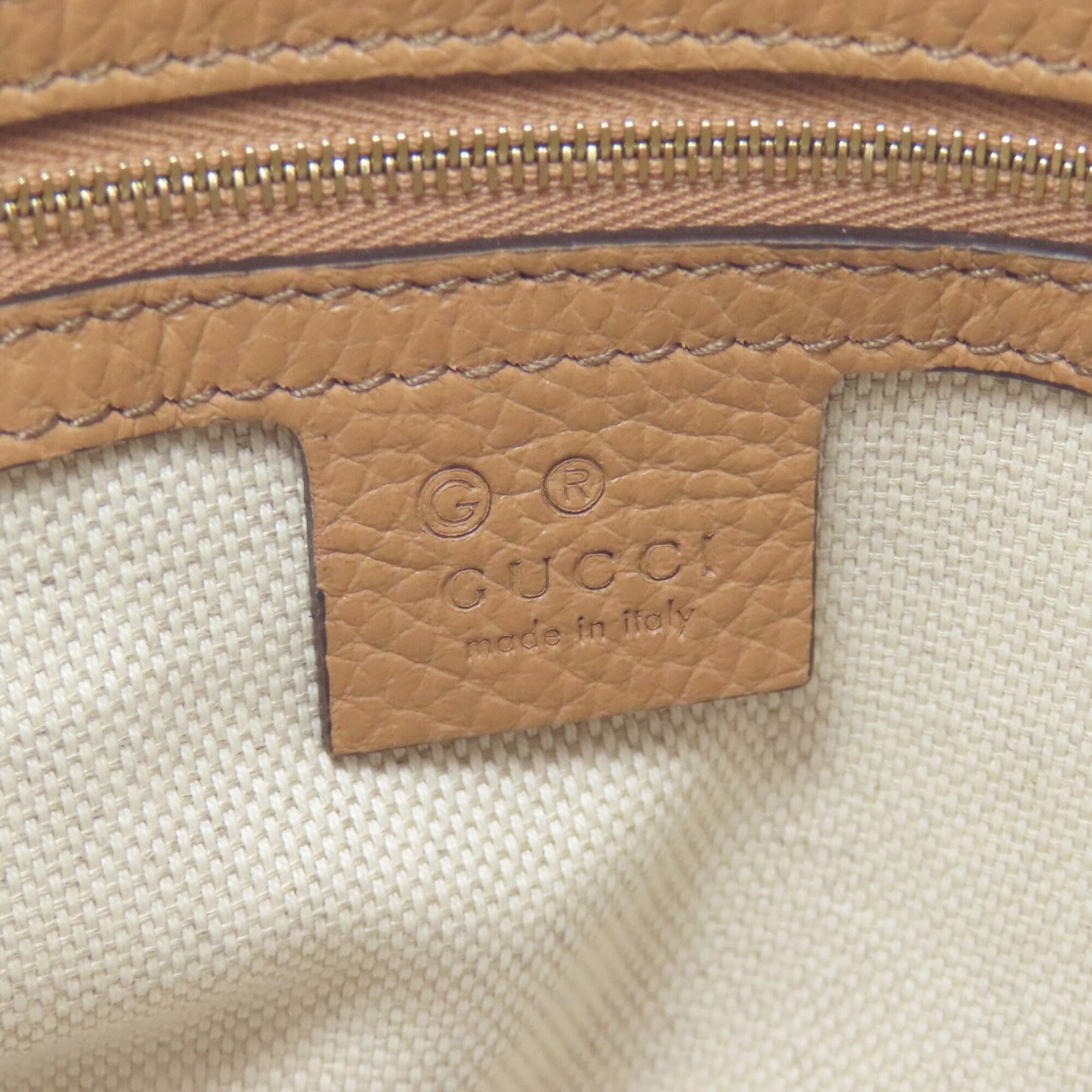 Gucci Brown Leather Tote Bag (Pre-Owned)