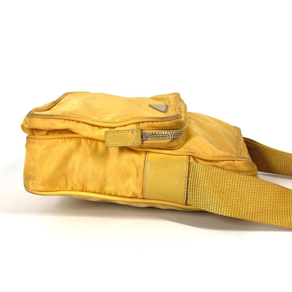 Prada Yellow Nylon Pochette Shoulder Bag