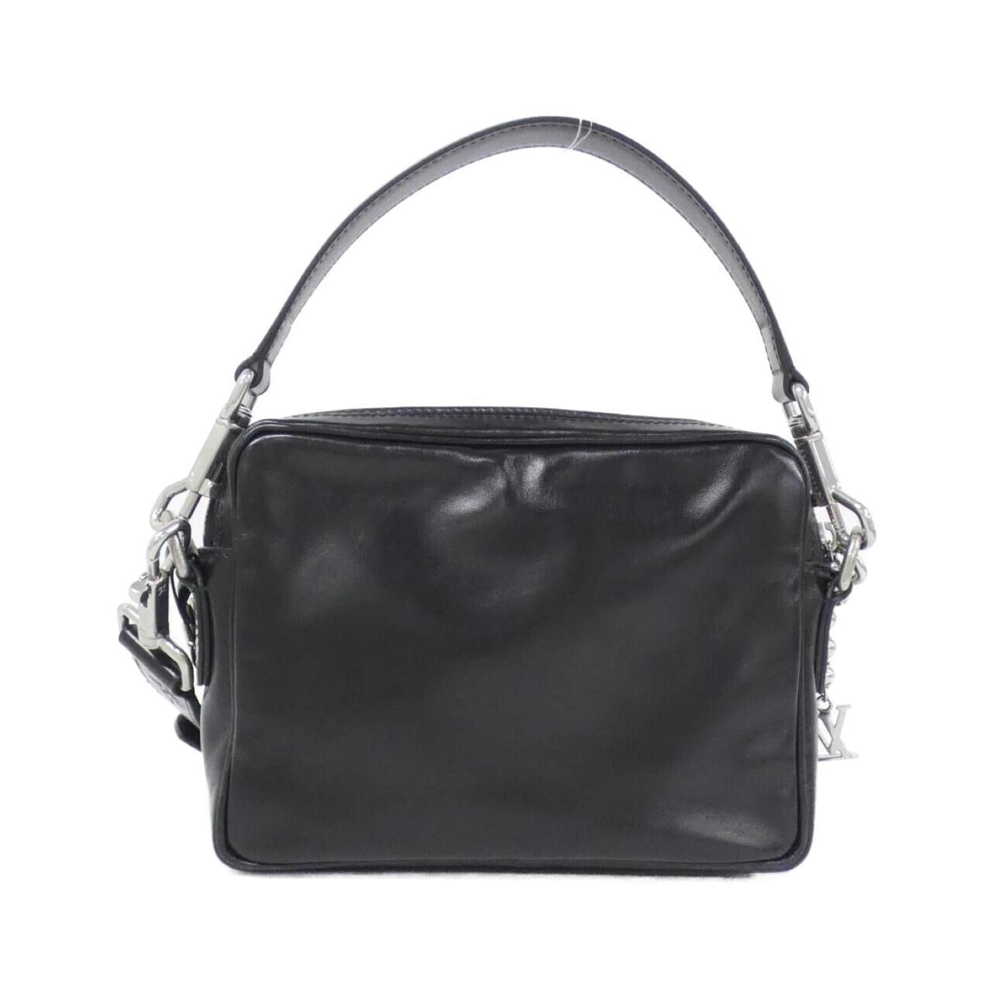 Louis Vuitton Black Leather Shoulder Bag