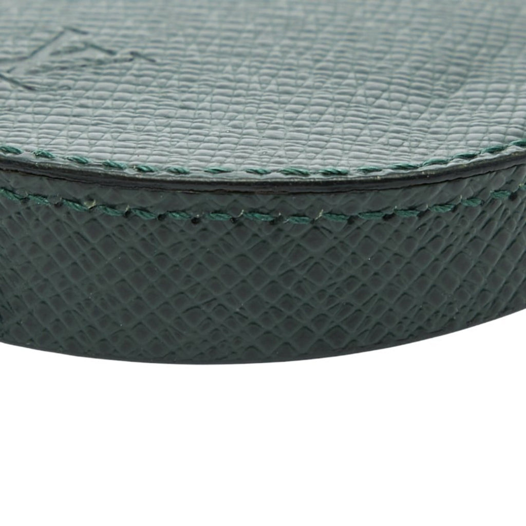 Louis Vuitton Dark Green Episea Taiga Leather Coin Purse/Coin Case