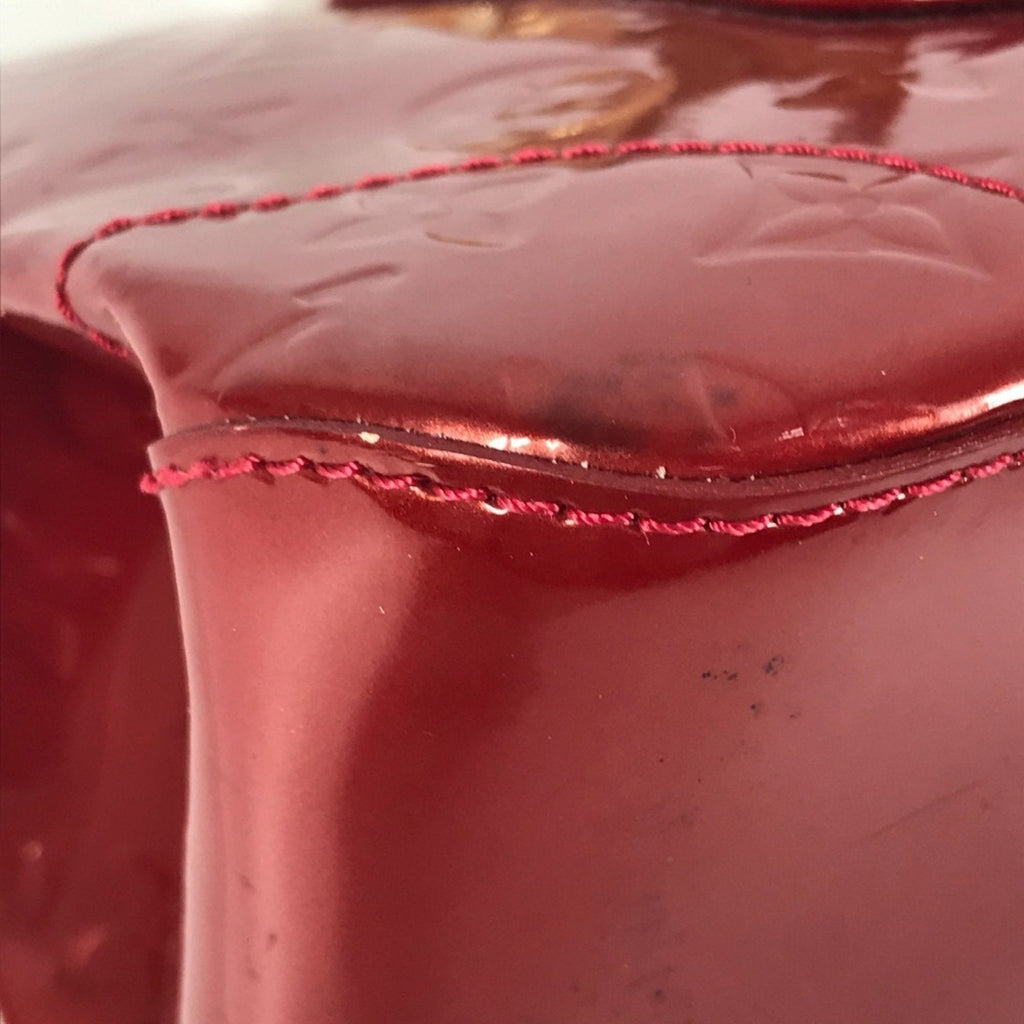 Louis Vuitton Pomme D'amour Red Color Monogram Vernis Shoulder Bag Tote Bag