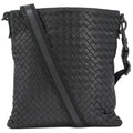 Bottega Veneta Black Intrecciato Leather Shoulder Bag