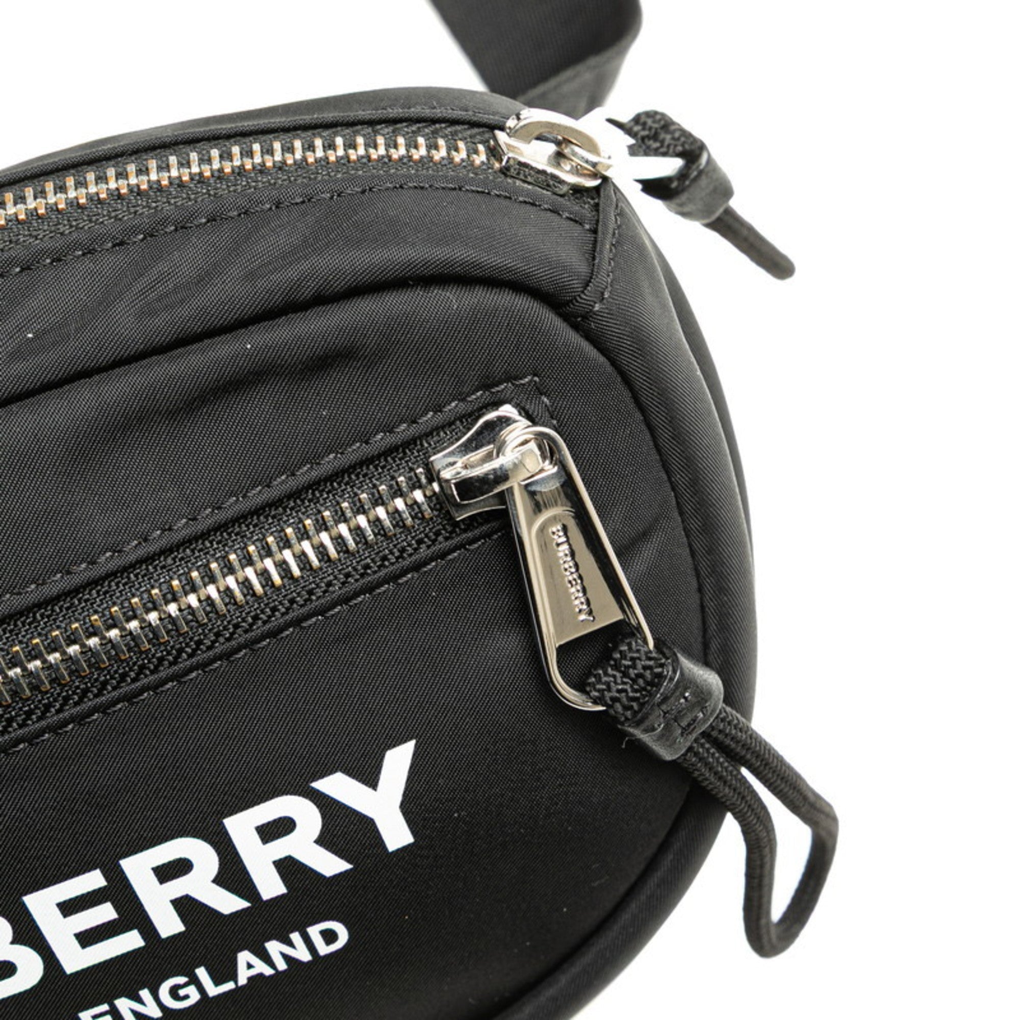 Burberry Black White Nylon Sling Bag