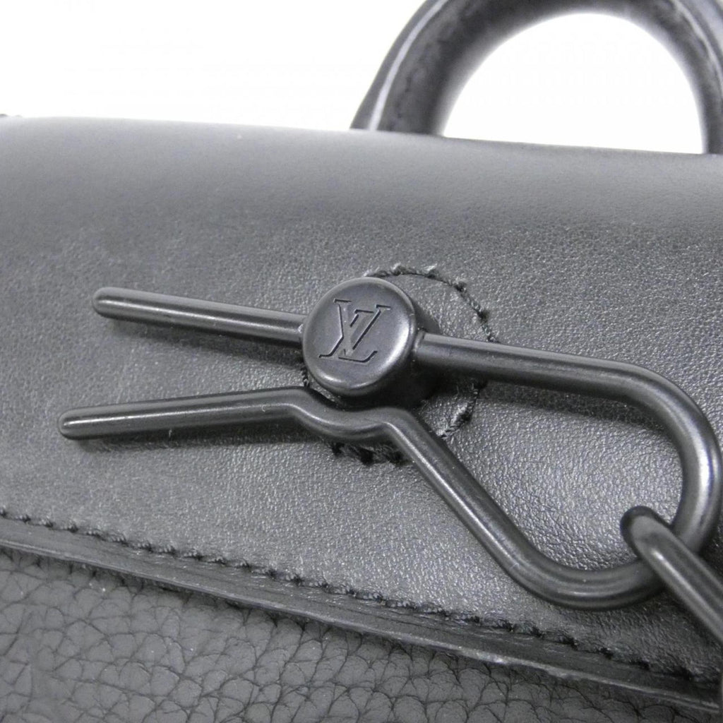 Louis Vuitton Black Leather Shoulder Bag