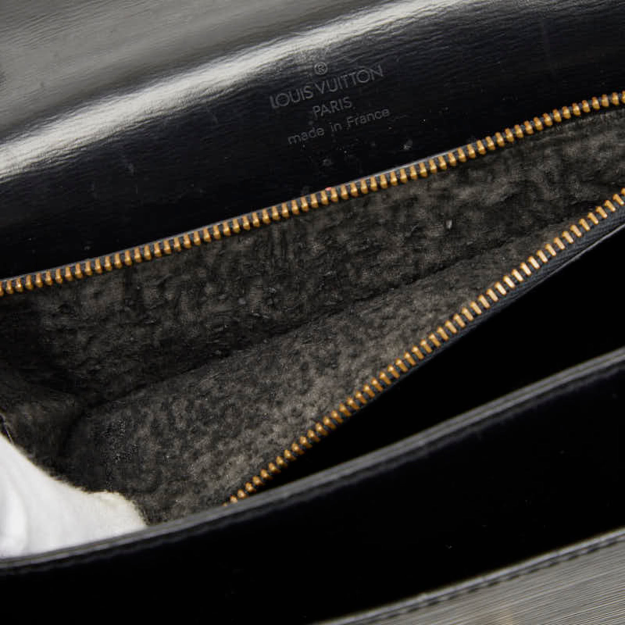 Louis Vuitton Black Noir Cuir Ombre Leather Shoulder Bag