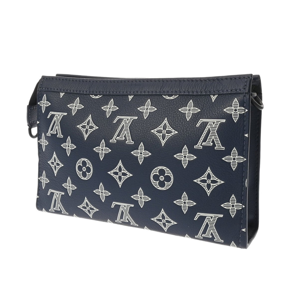 Louis Vuitton Blue Navy Monogram Shadow Pouch Shoulder Bag