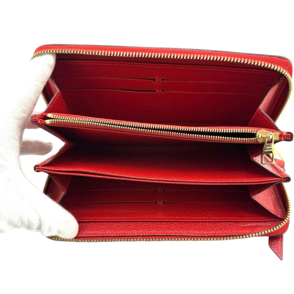 Louis Vuitton Monogram Empreinte Red Color Monogram Empreinte Long Wallet