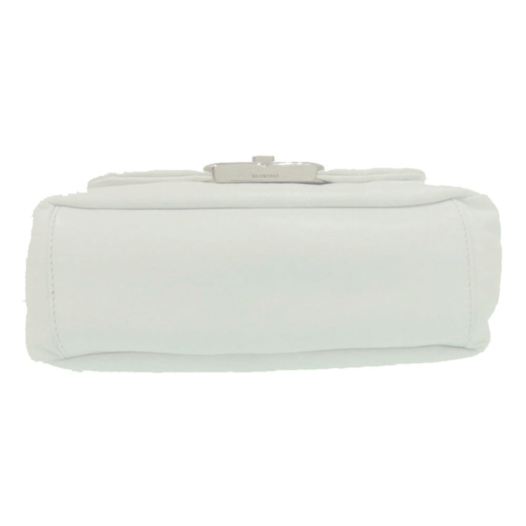 Balenciaga White Leather Handbag Shoulder