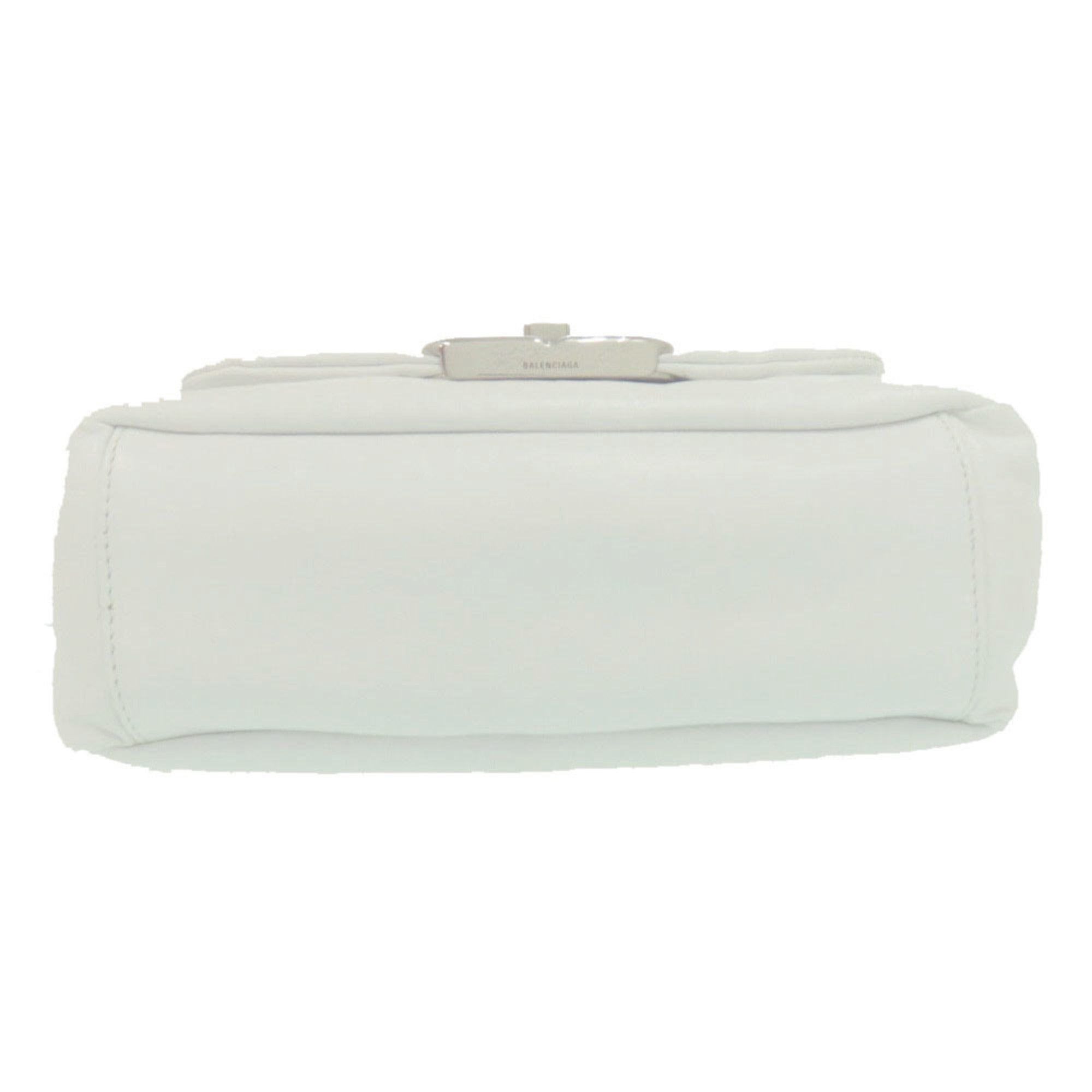 Balenciaga White Leather Handbag Shoulder