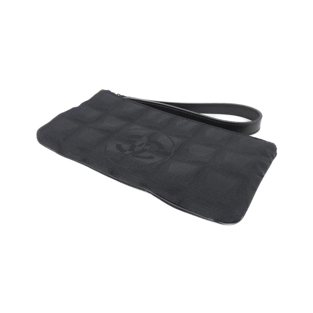 Chanel Travel Line Black Nylon Pouch