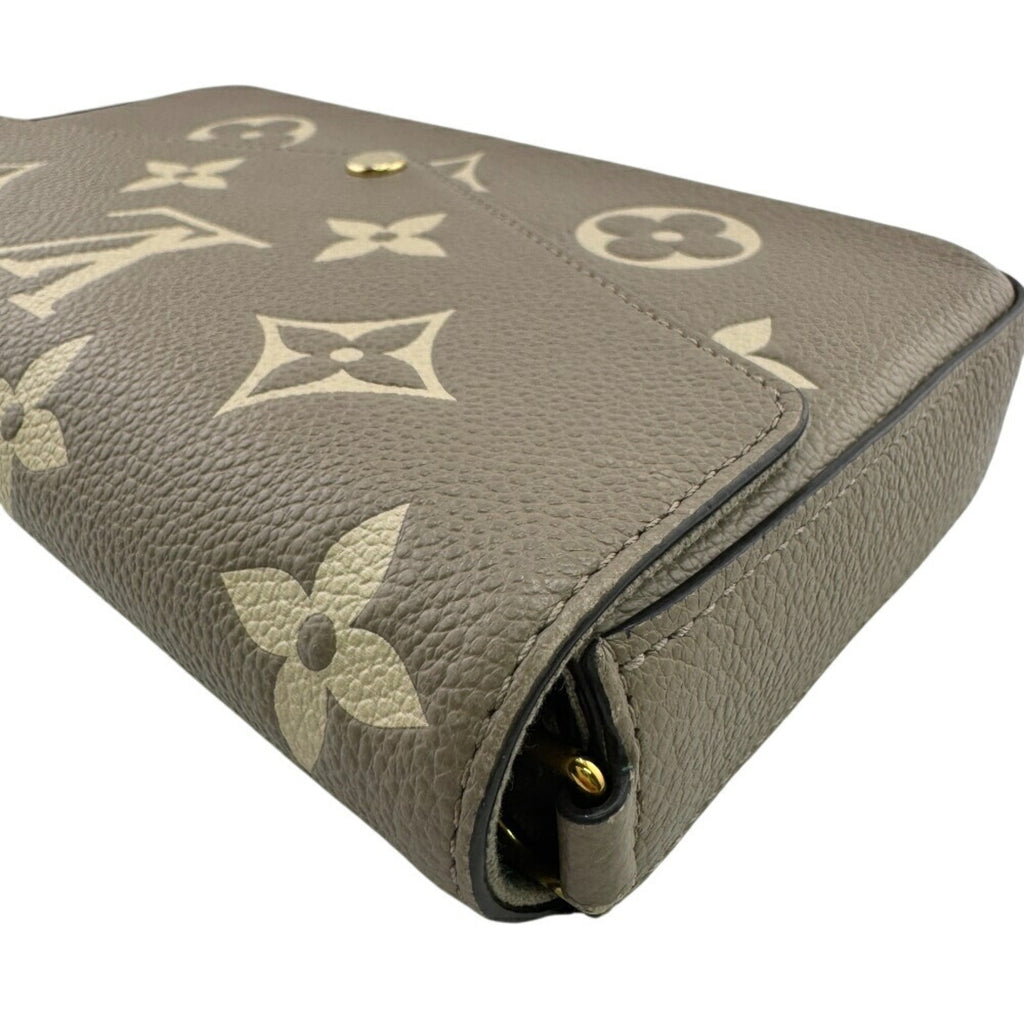 Louis Vuitton Gray Grayish Leather Pochette Shoulder Bag