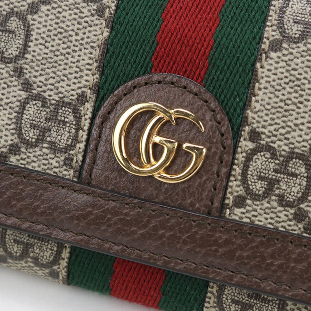 Gucci Beige Gg Supreme Wallet (Tri-Fold) (Pre-Owned)