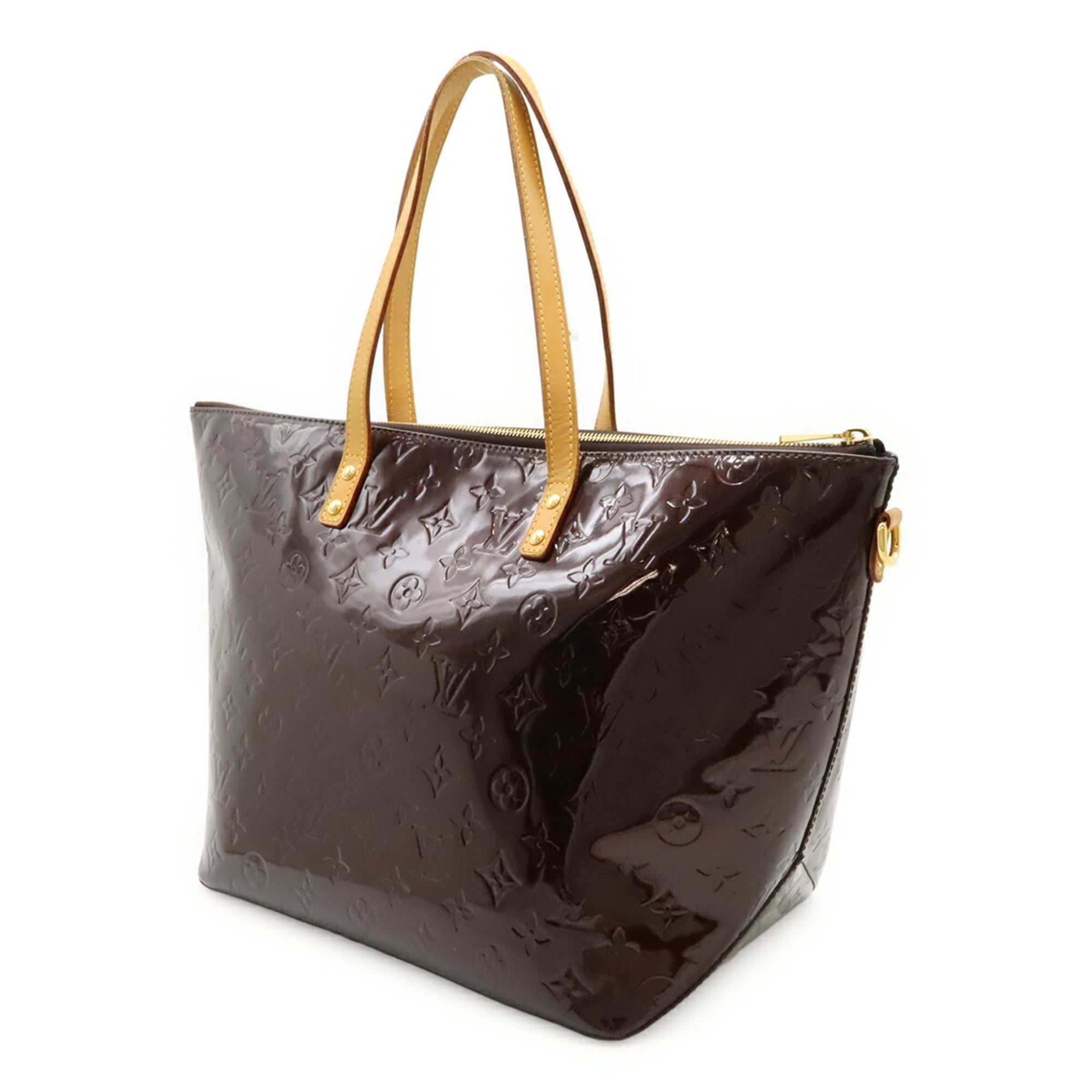 Louis Vuitton Amarante Leather Handbag Shoulder Bag Tote Bag
