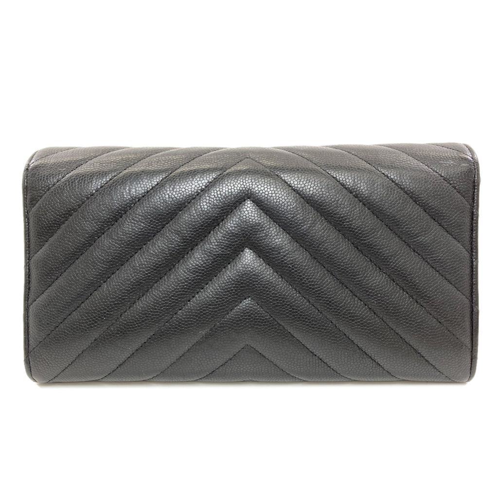 Chanel Black Long Wallet (Bi-Fold)