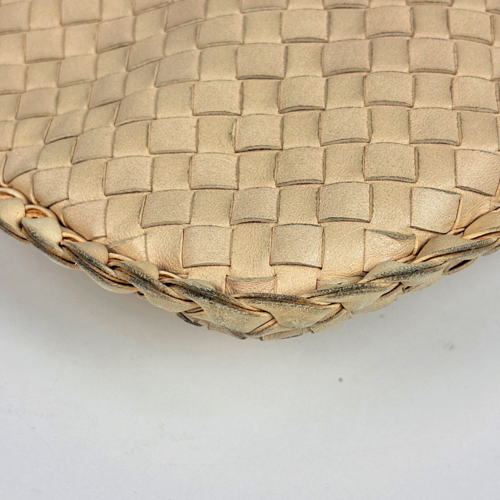 Bottega Veneta Intrecciato Light Beige Leather Handbag Shoulder Bag