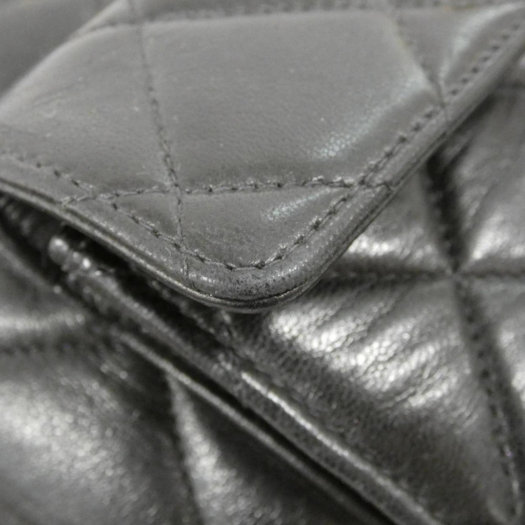 Chanel Black Leather Backpack