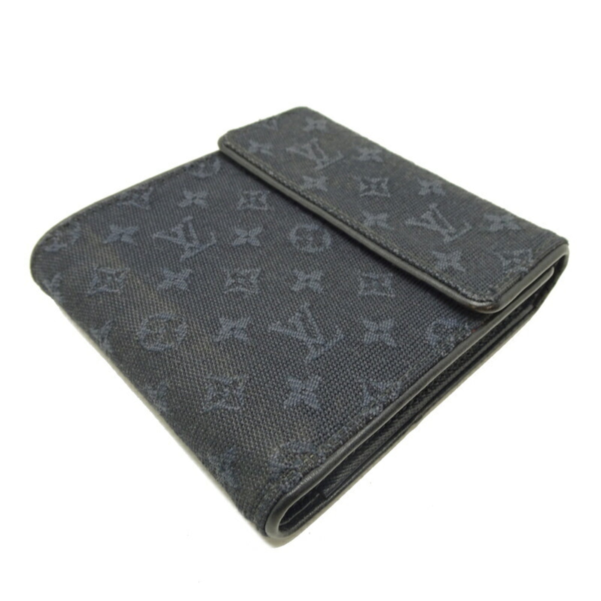 Louis Vuitton Monogram Mini Galle Monogram Navy Monogram Mini Wallet (Tri-Fold)