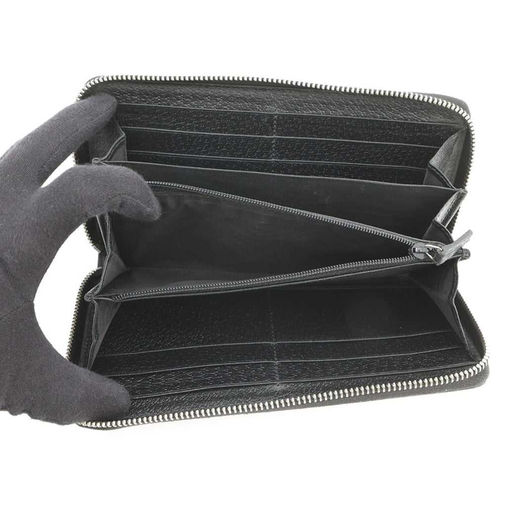 Gucci Black Multi-Color Long Wallet (Bi-Fold) (Pre-Owned)