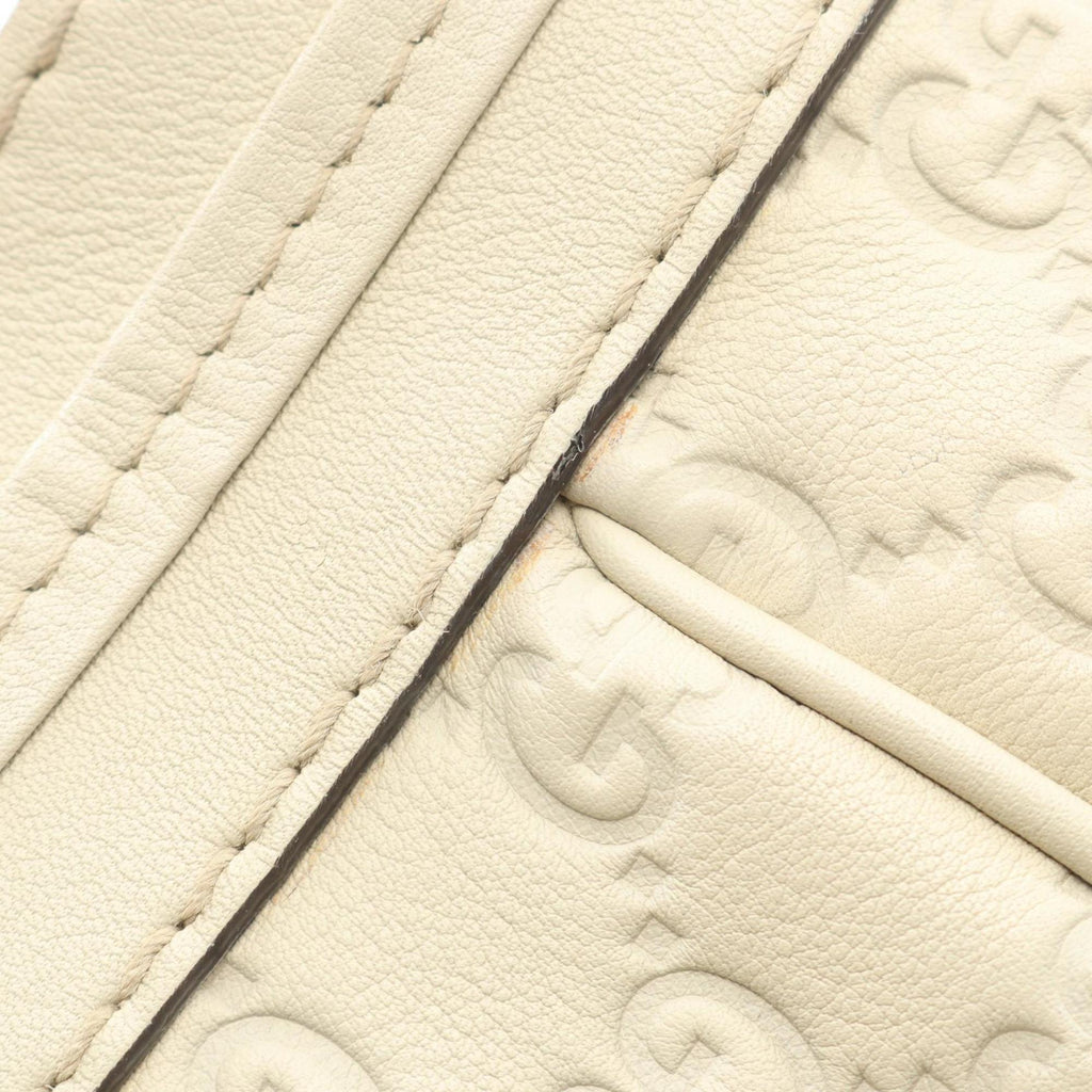 Gucci Beige Leather Tote Bag (Pre-Owned)