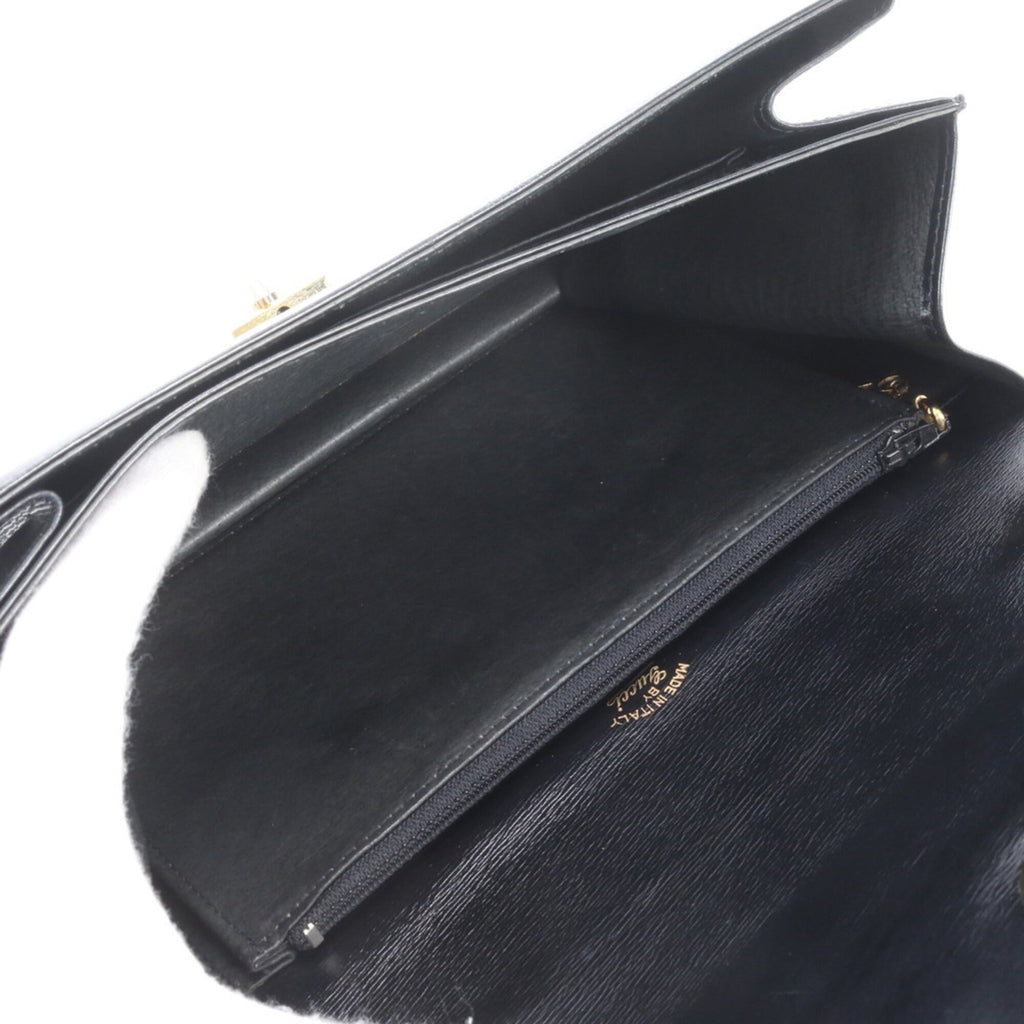 Gucci Black Leather Handbag (Pre-Owned)