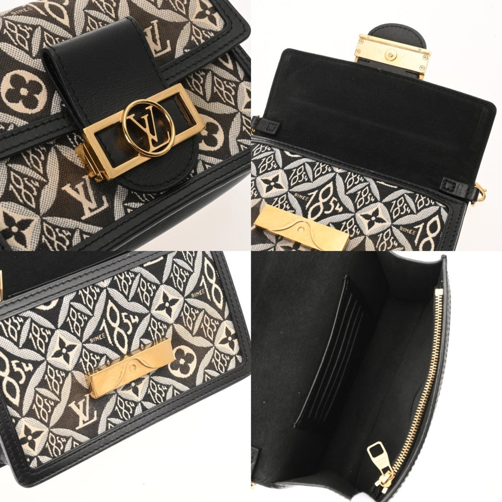 Louis Vuitton Monogram Black Leather Shoulder Bag