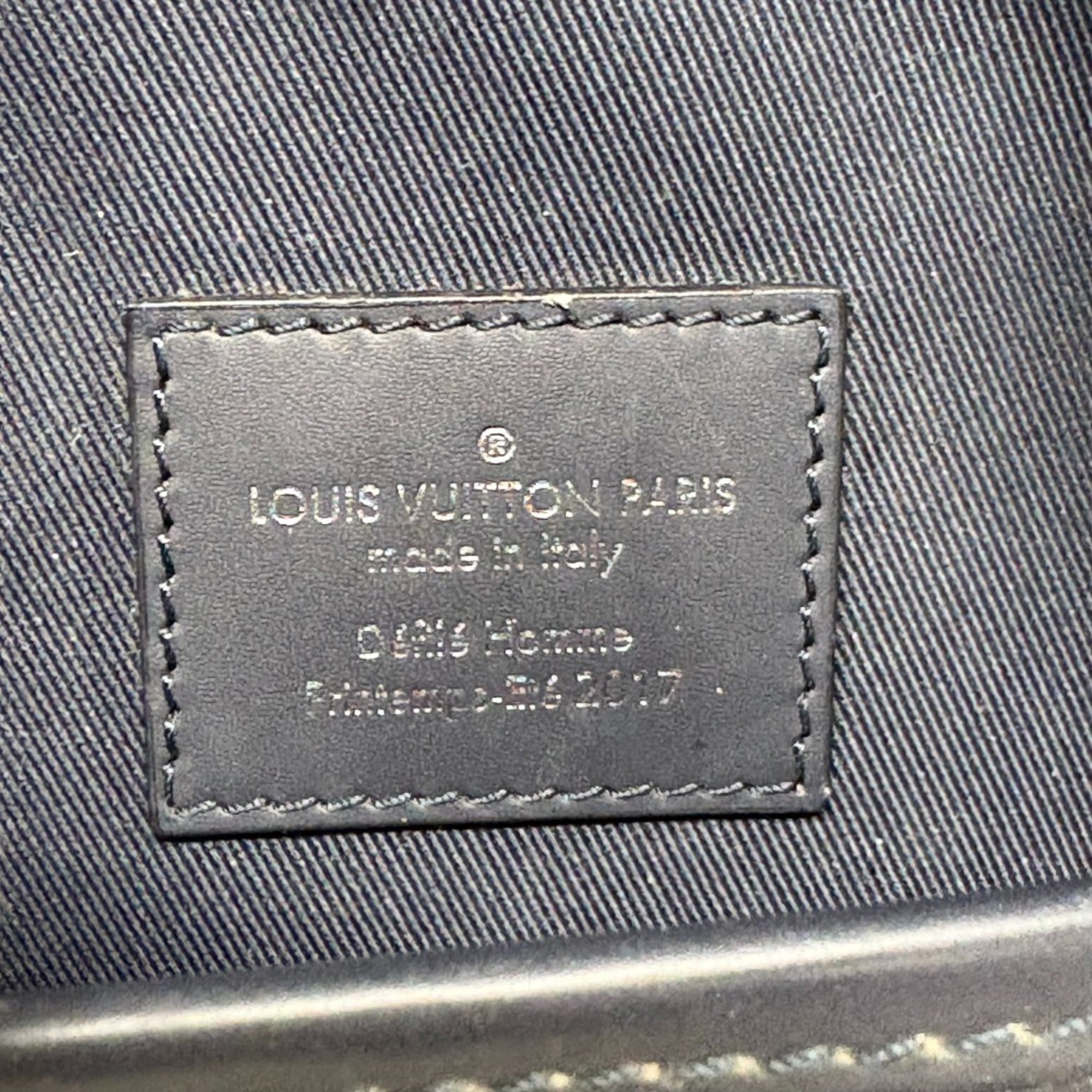 Louis Vuitton Navy Leather Shoulder Bag